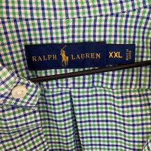 XXL RALPH LAUREN BUTTON DOWN.